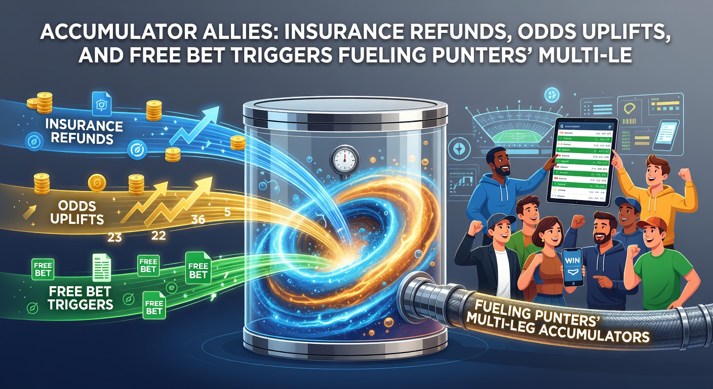 Bookmaker app displaying odds boost promotions for accumulator bets with uplifts up to 25%