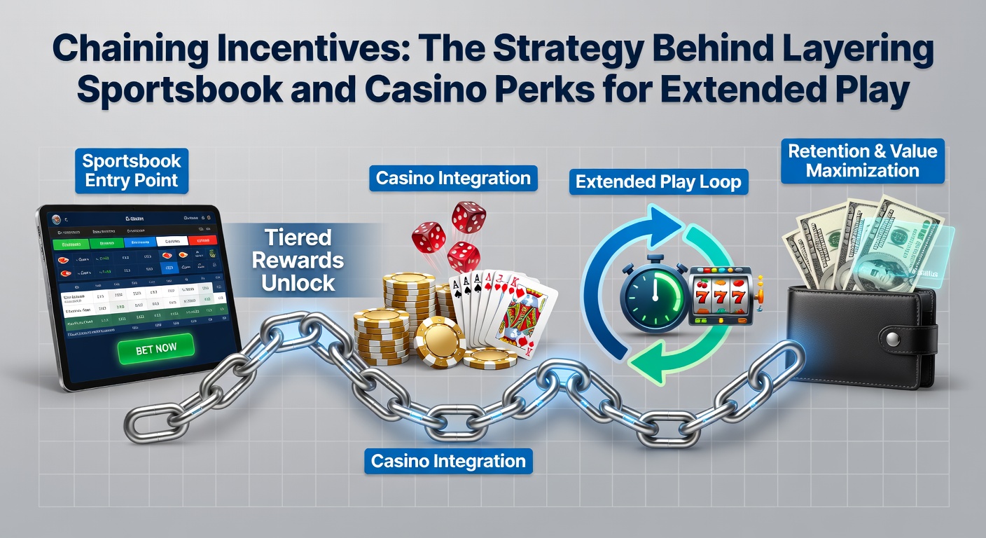 Diagram showing how sportsbook bonuses transition into casino rewards and back again
