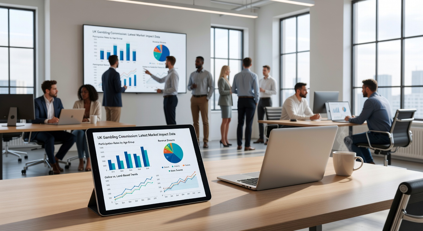 Infographic detailing GGY changes in UK betting premises versus online sectors for Q3 2025-2026