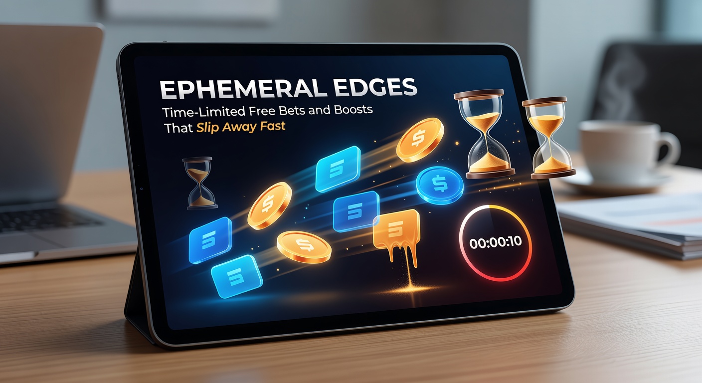 Punters on mobile devices frantically checking expiring free bet timers amid a flurry of odds boost notifications during a live sports event