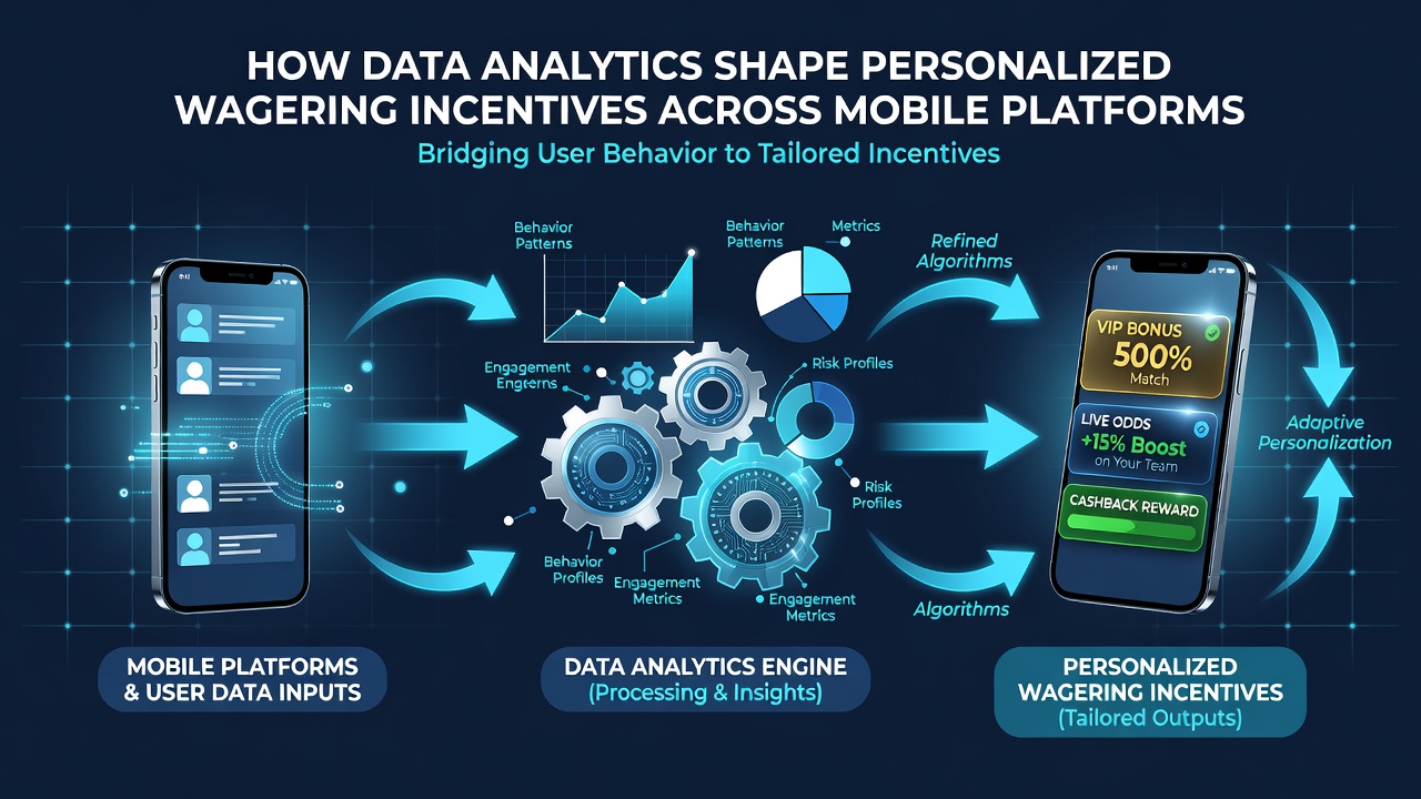 Dashboard showing analytics metrics used to customize mobile betting promotions