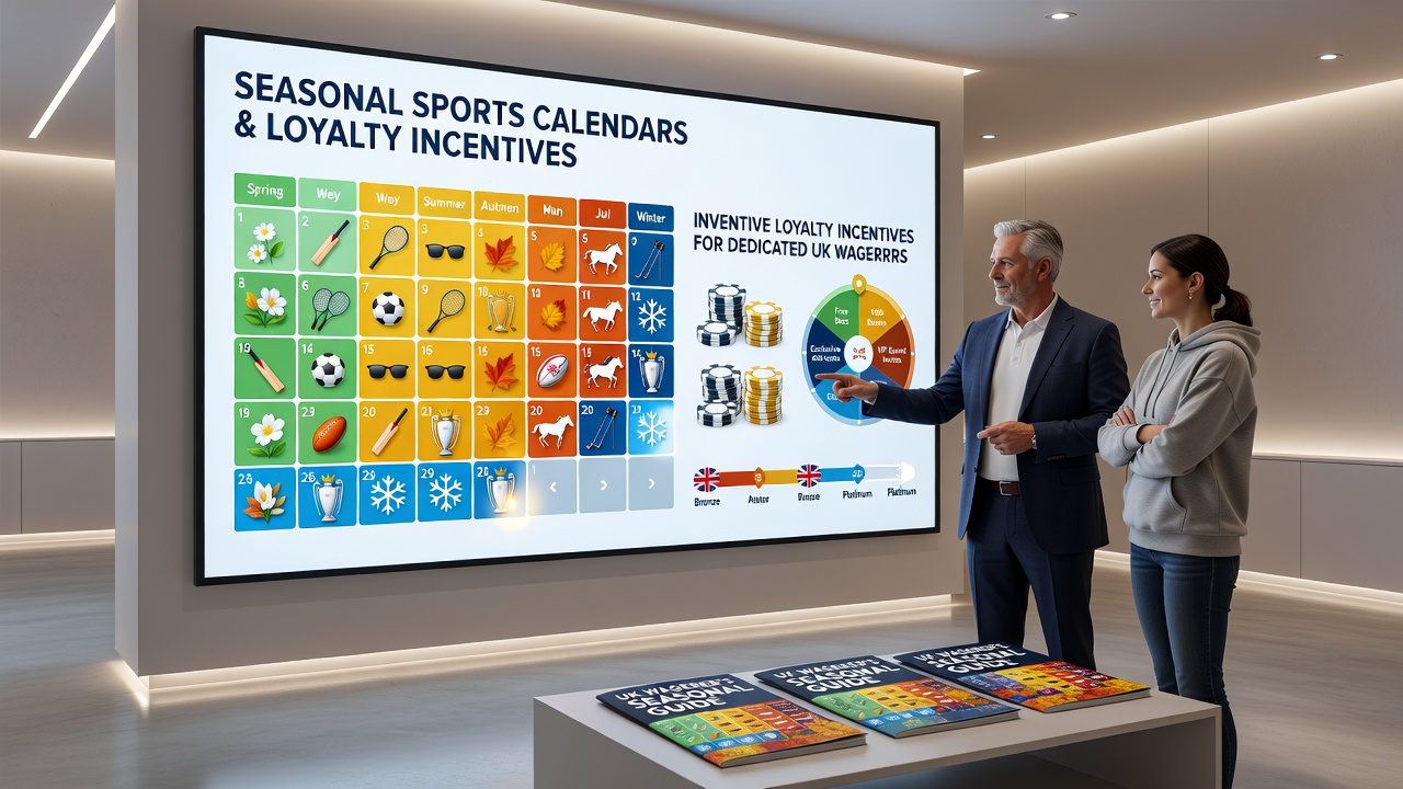 Loyalty program dashboard showing seasonal rewards for UK sports betting