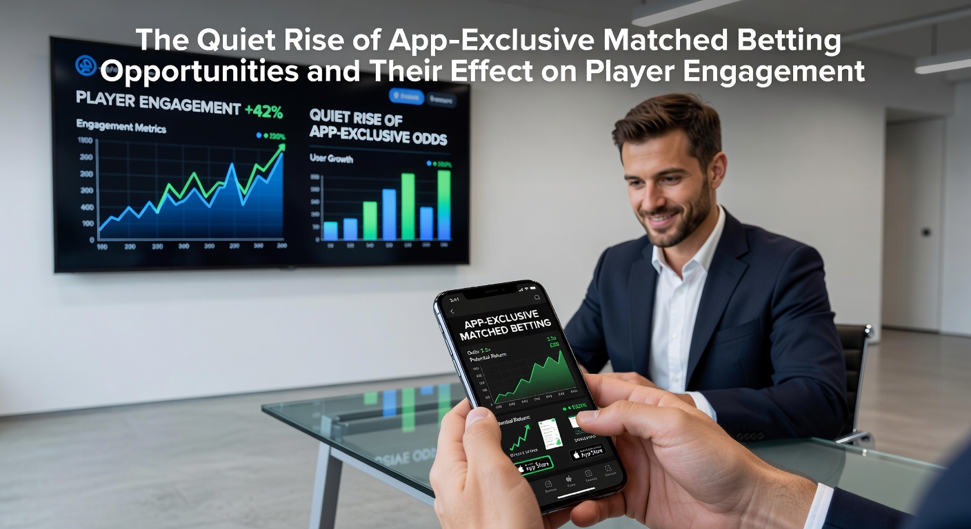 Smartphone screen displaying matched betting app interface with odds comparison tools