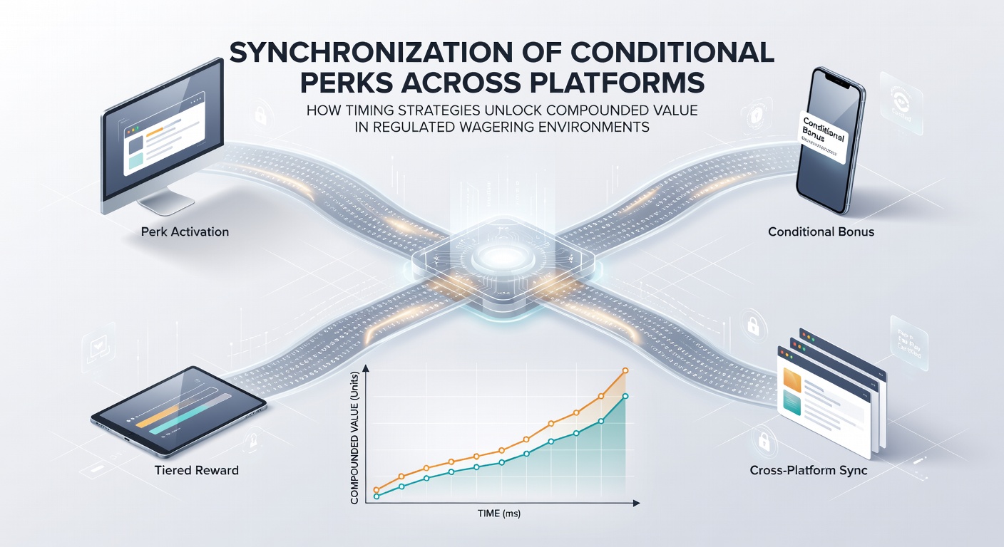 Illustration of synchronized bonus timing across multiple betting platforms showing calendar and reward icons